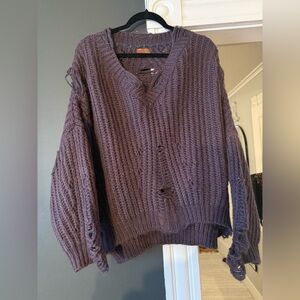 POL distressed sweater